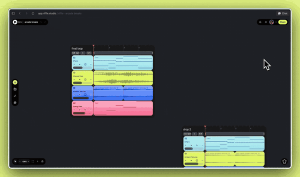 Turning a stack into a shareable drop