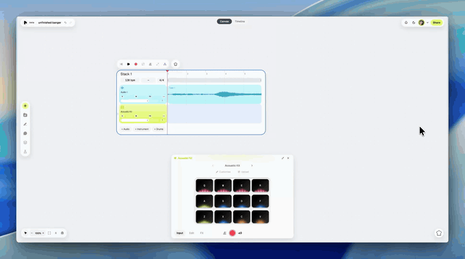 Uploading a file into the sampler and slicing it across the pads